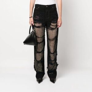 DARKPARK
Women's Black Karen Wide Leg Jeans sz 26 new